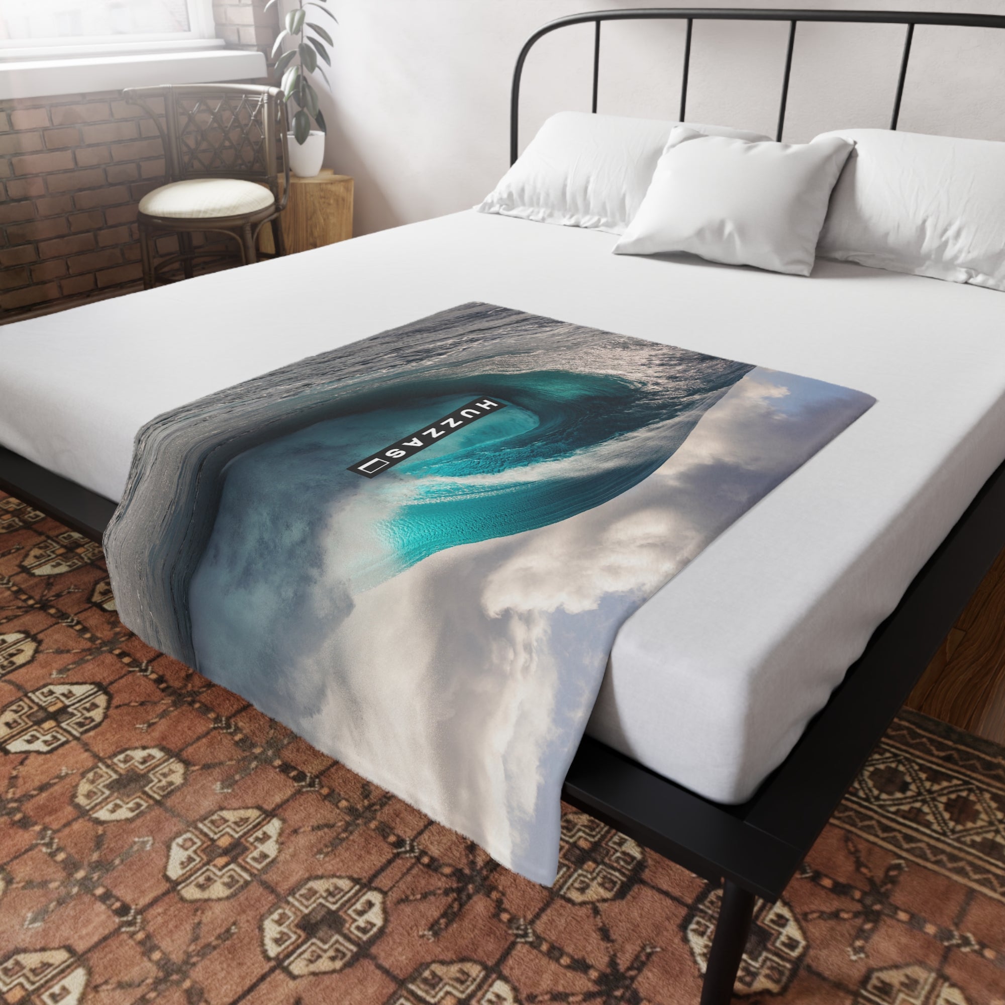 Huzzas Barrel Fleece Blanket — 30" x 40"