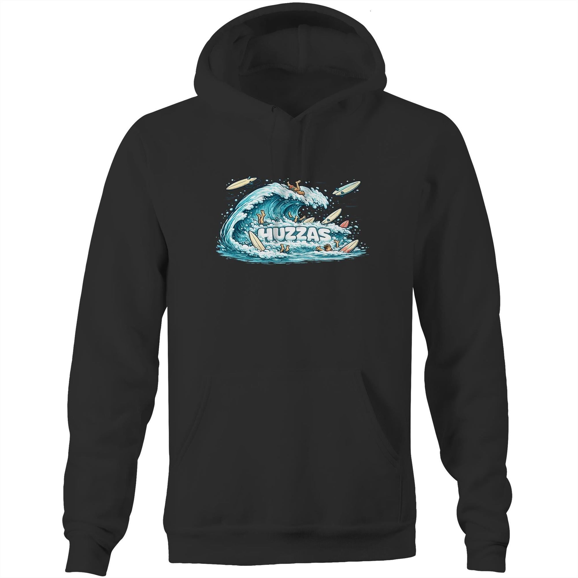 Huzzas LOL Hoodie — heavyweight unisex cotton surf hoodie, Gracetown Western Australia
