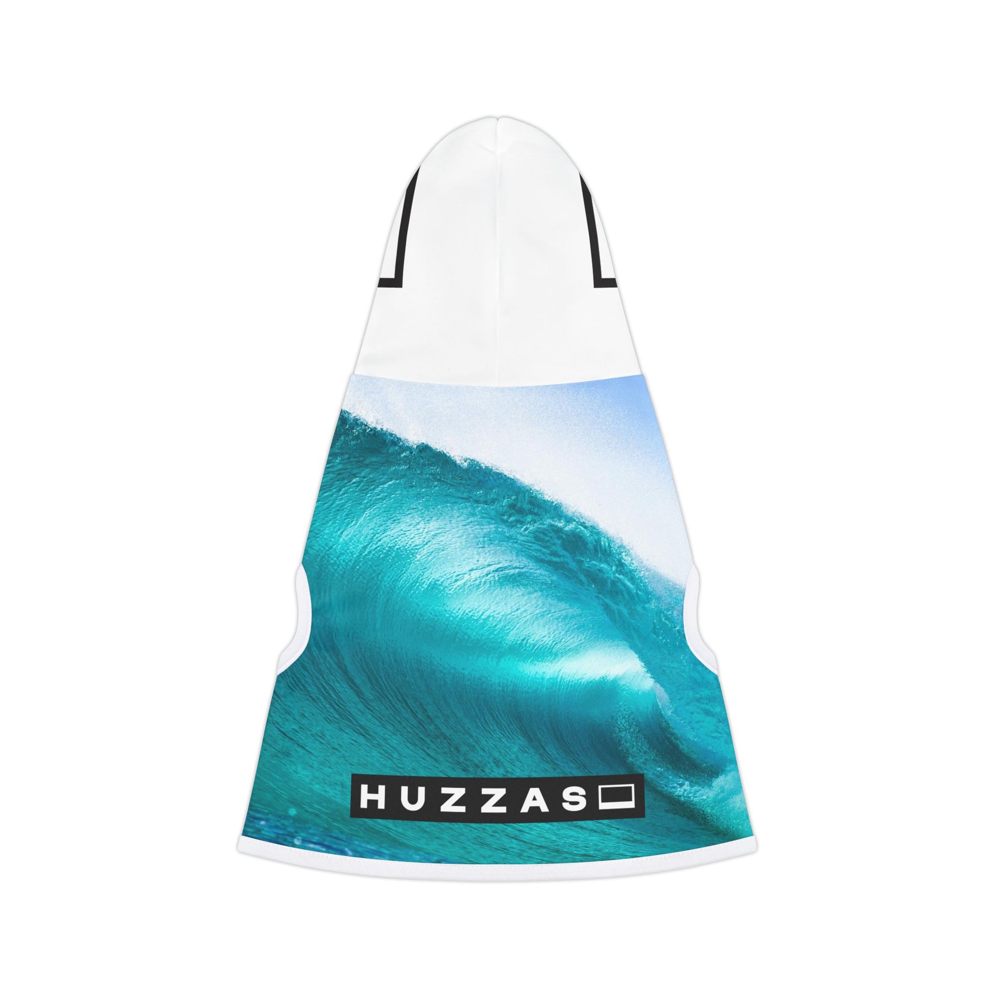 Huzzas Turquoise Wave Pet Hoodie