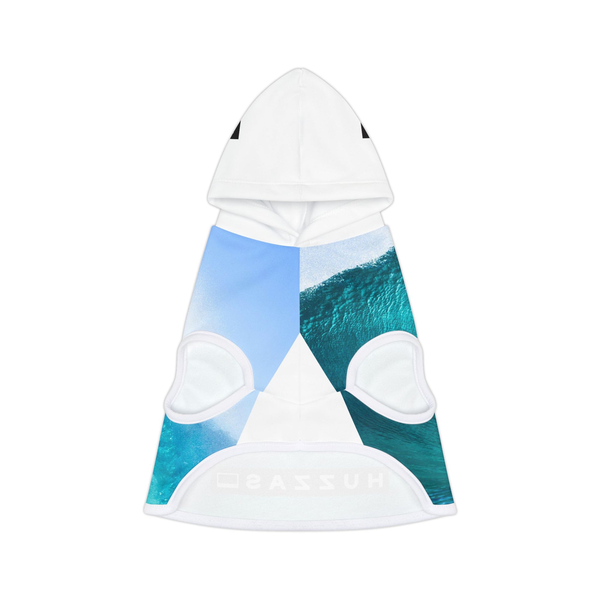 Huzzas Turquoise Wave Pet Hoodie