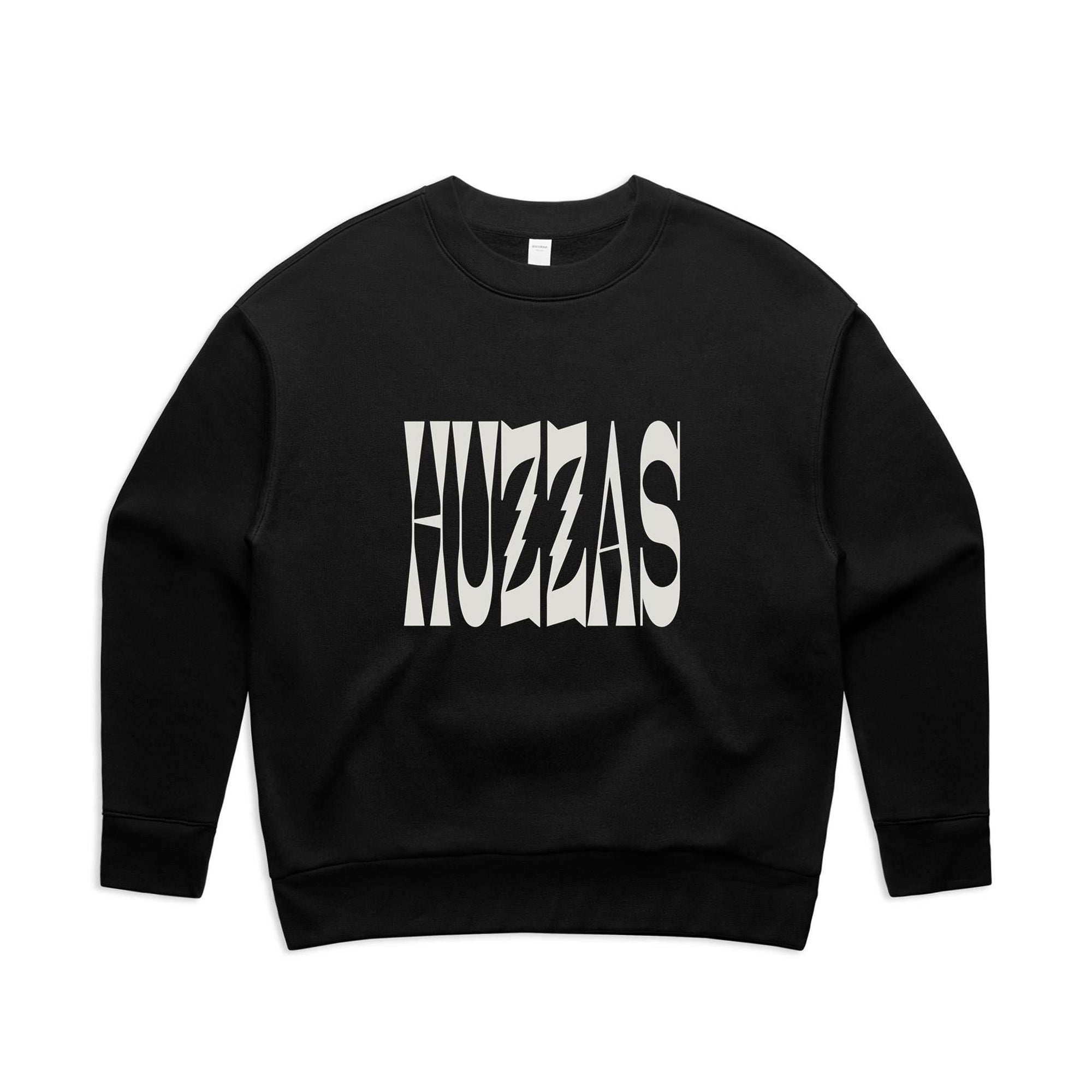Huzzas Women's Block Crew — women's cotton sweatshirt with block print, Gracetown WA