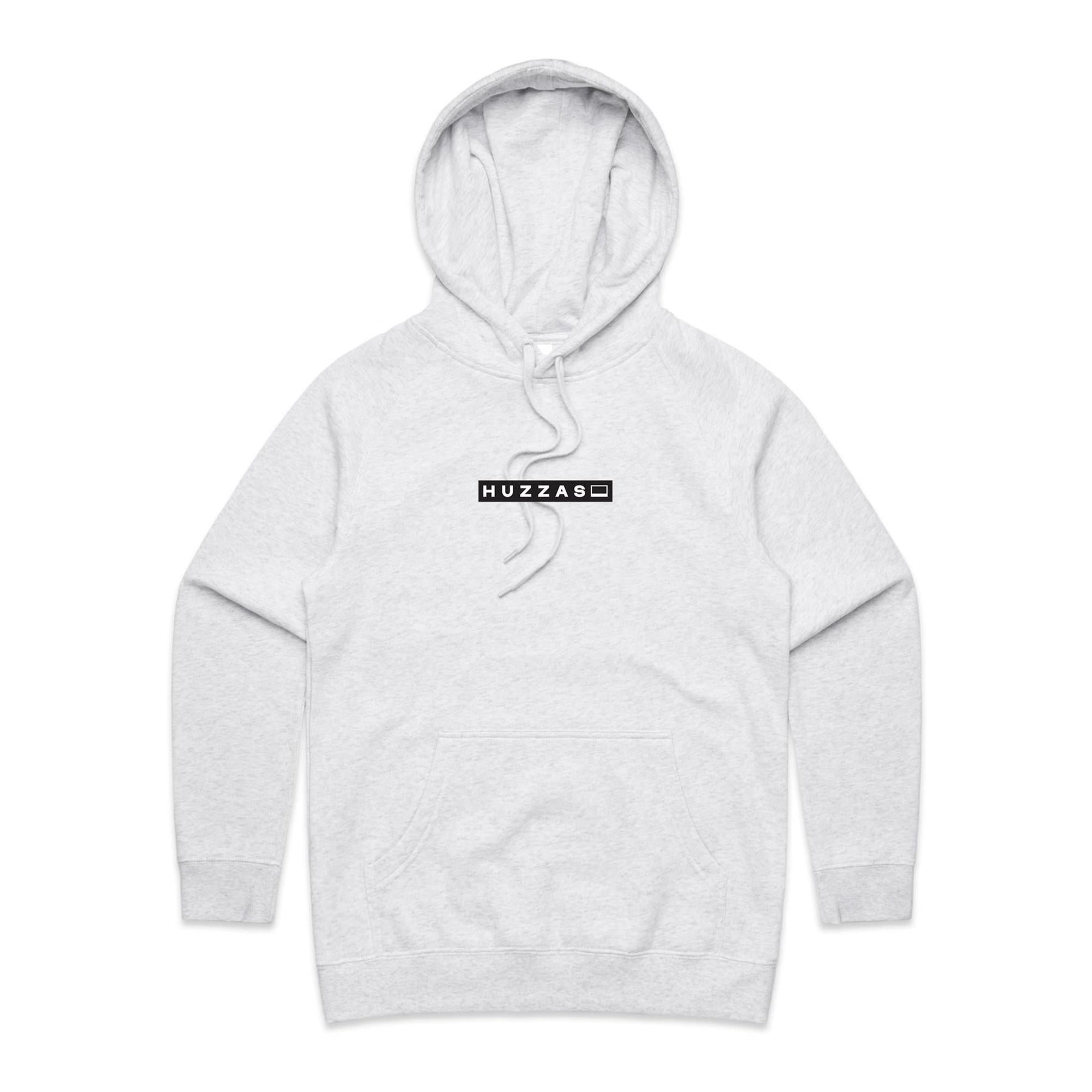 Huzzas Women's Minimal Hoodie — women's cotton pullover hoodie, no chest logo, Gracetown WA