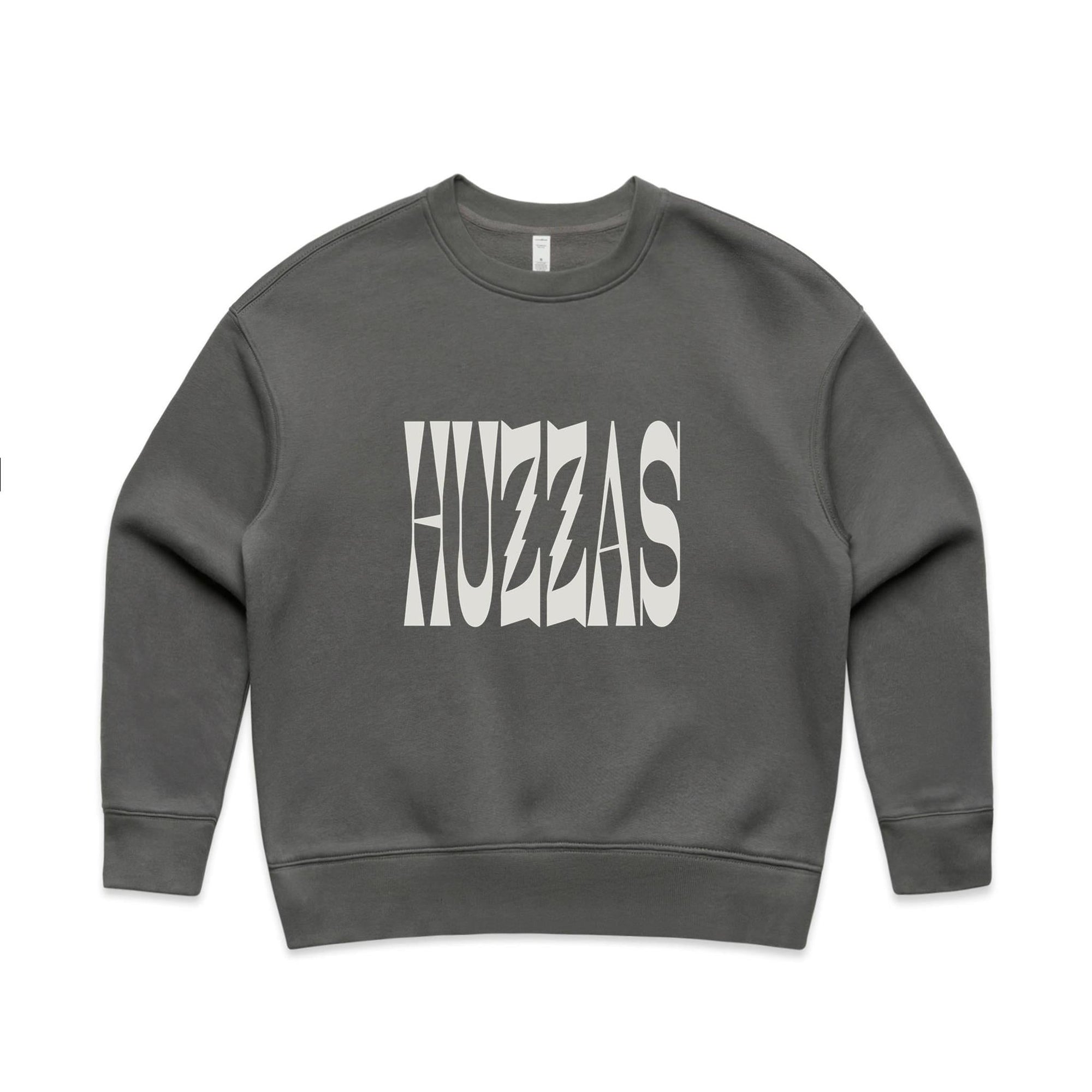 Huzzas Women's Block Crew — women's cotton sweatshirt with block print, Gracetown WA