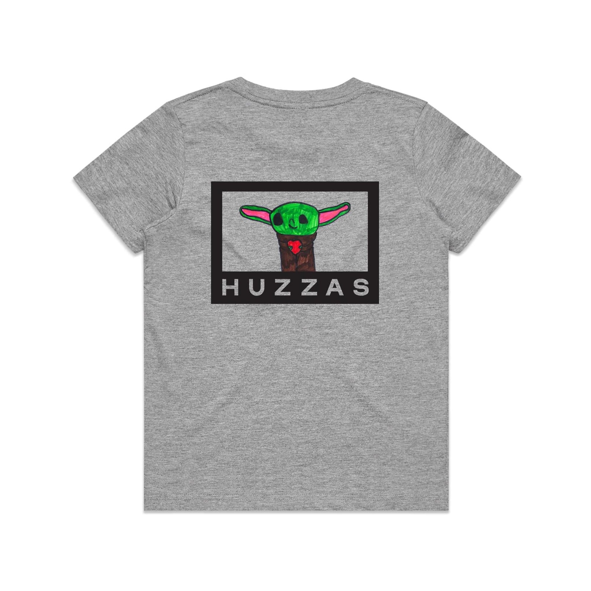 Amelia's Baby Yoda Pocket Tee — kids cotton t-shirt with artwork by Amelia Bremner, age 8