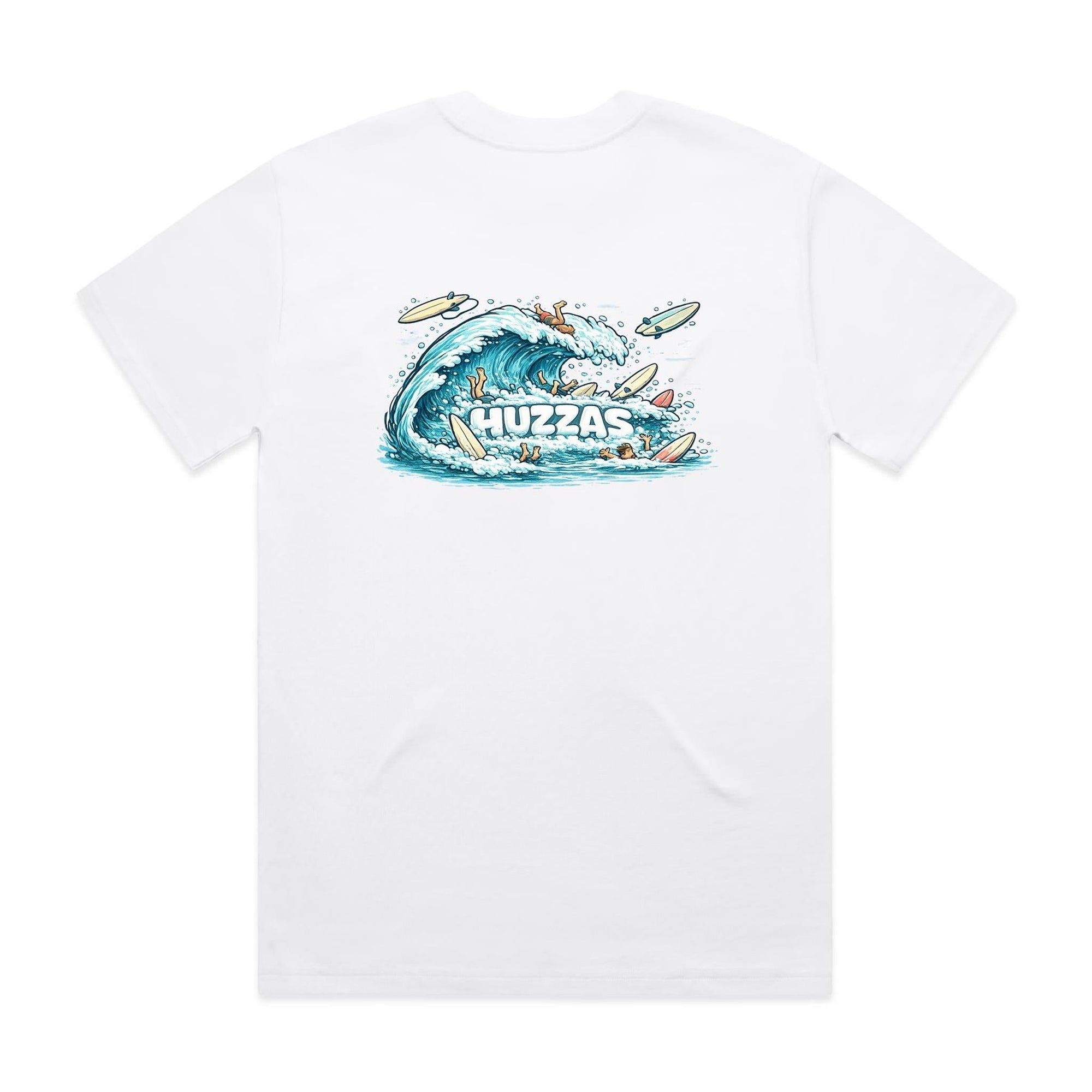 Huzzas LOL Tee — heavyweight unisex cotton surf t-shirt, Gracetown Western Australia