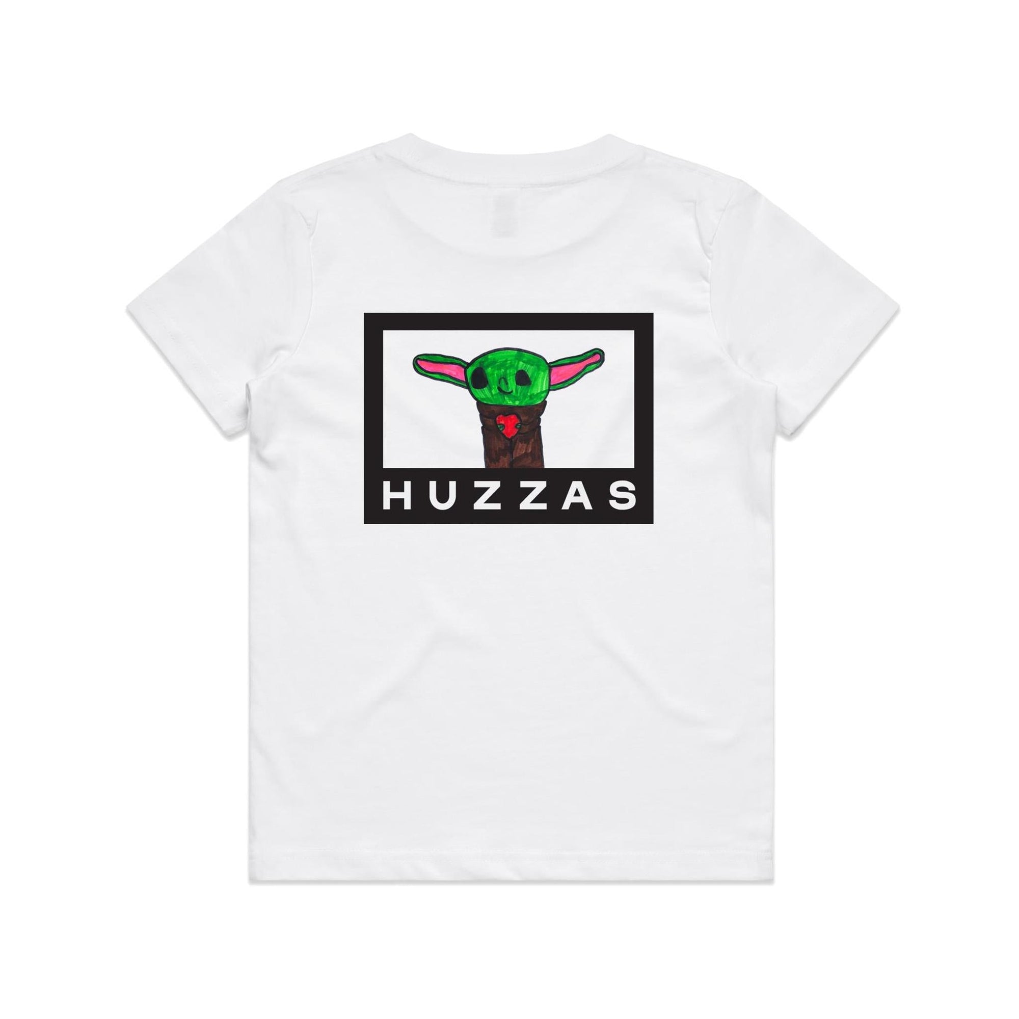 Amelia's Baby Yoda Pocket Tee — kids cotton t-shirt with artwork by Amelia Bremner, age 8