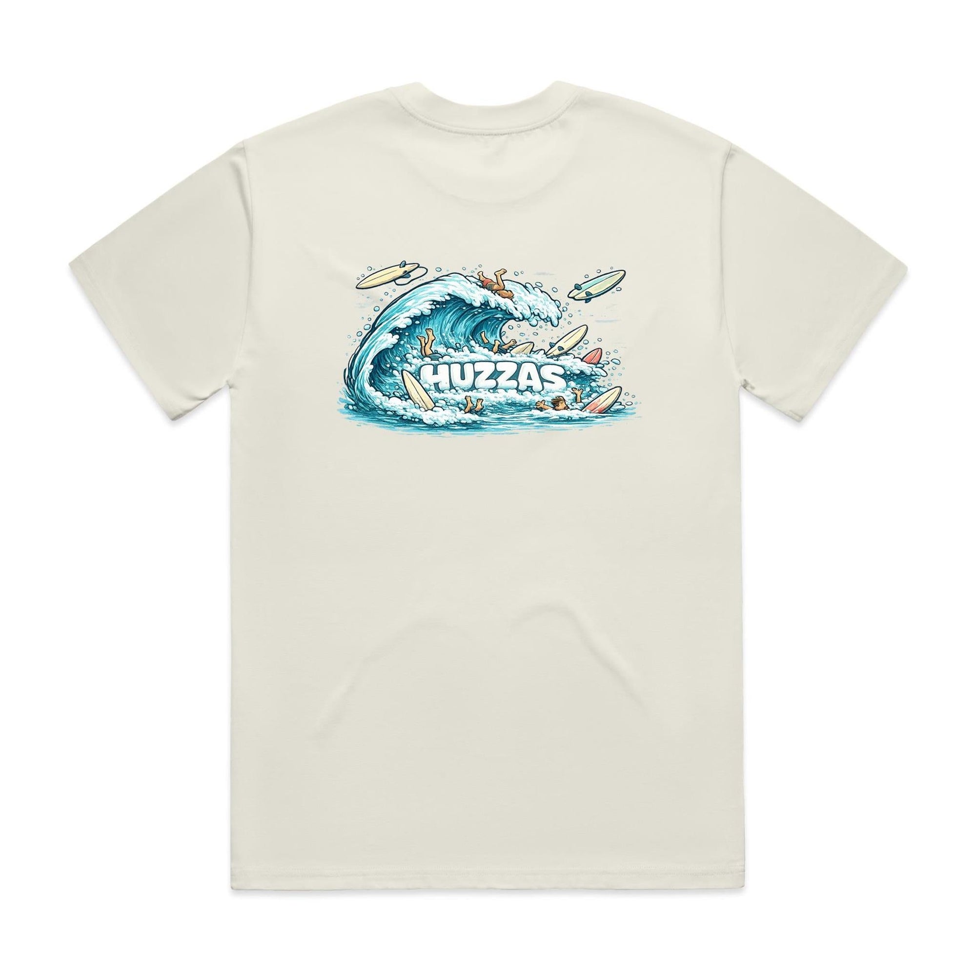 Huzzas LOL Tee — heavyweight unisex cotton surf t-shirt, Gracetown Western Australia